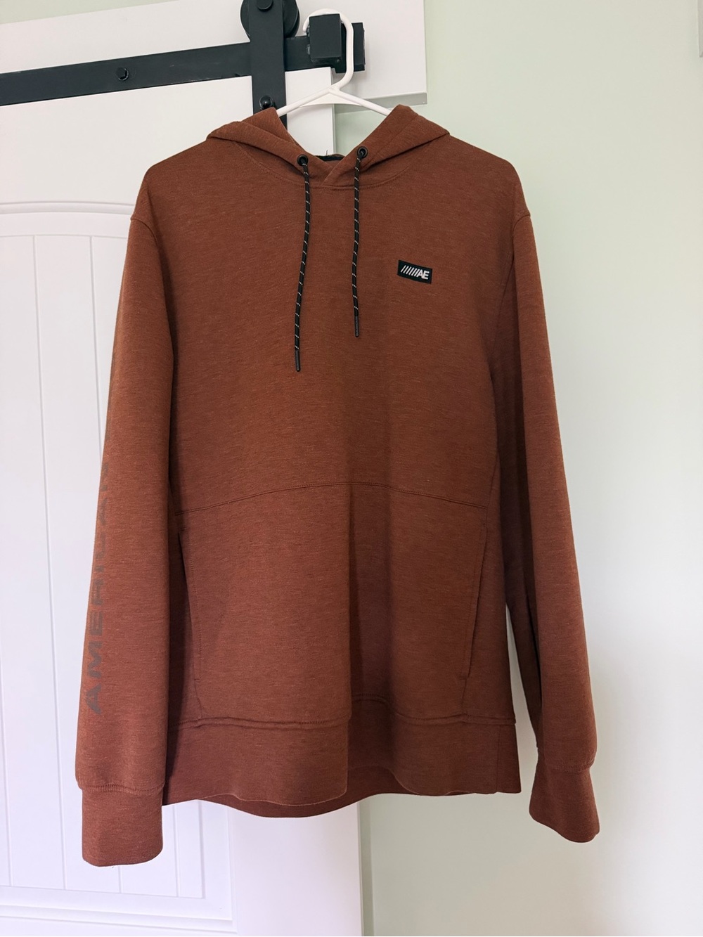 American Eagle Outfitters Rust Brown Hooded Pullover